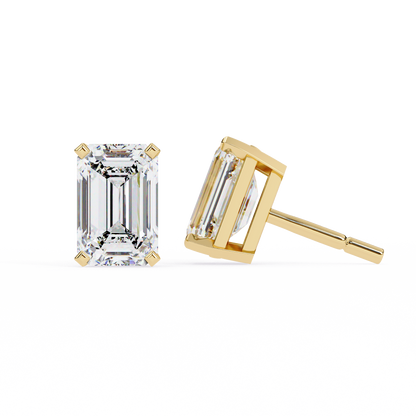 Emerald Prism Lab Grown Diamond Studs