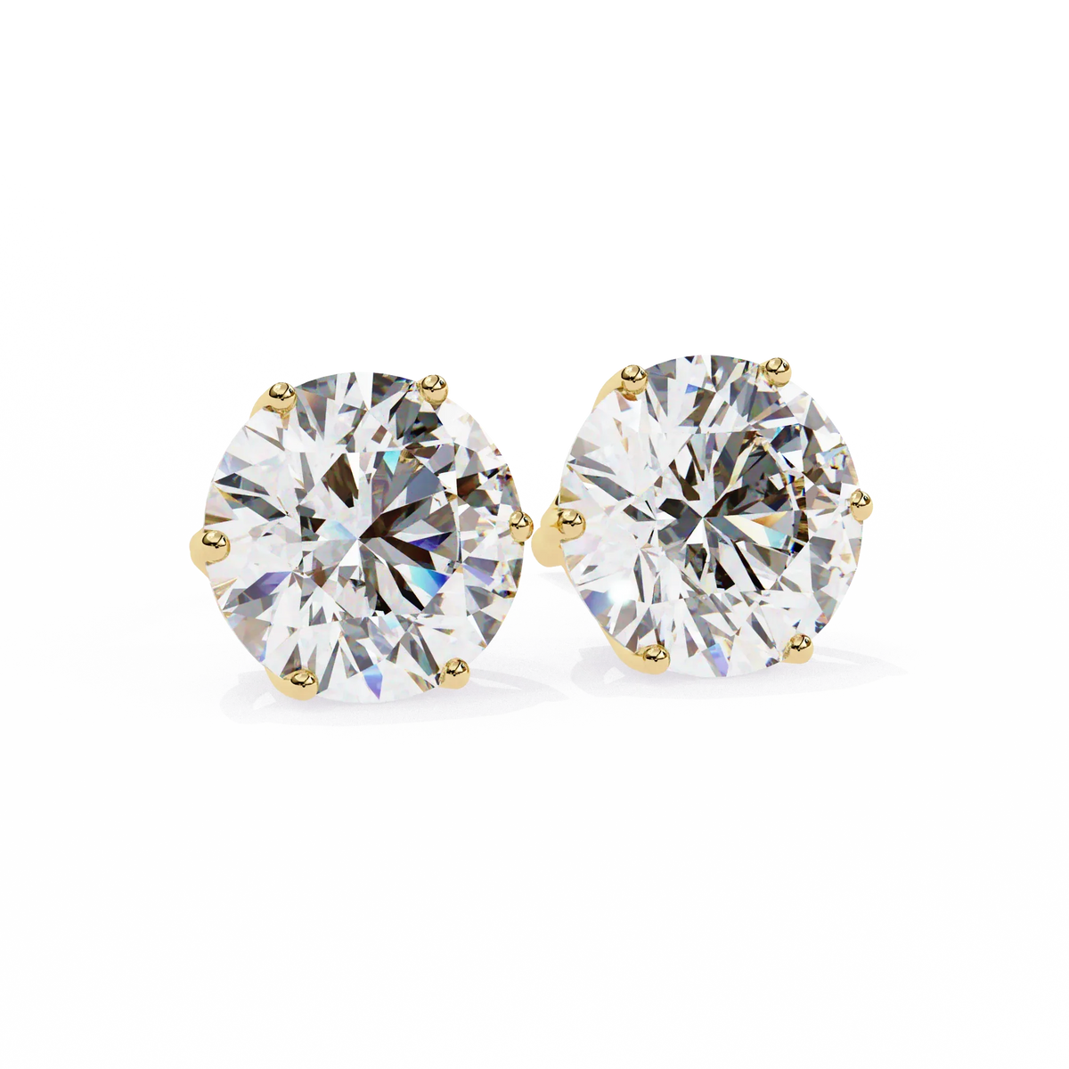 Lustre Round Lab Grown Diamond Studs - Ophiratbf