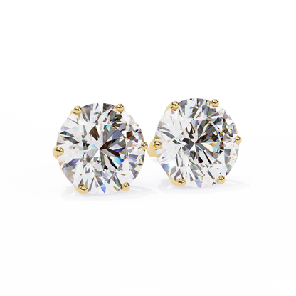 Lustre Round Lab Grown Diamond Studs