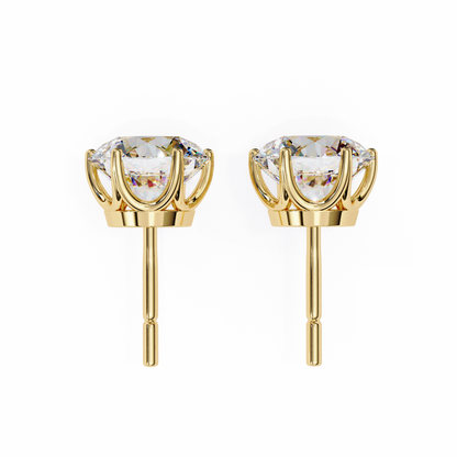 Lustre Round Lab Grown Diamond Studs