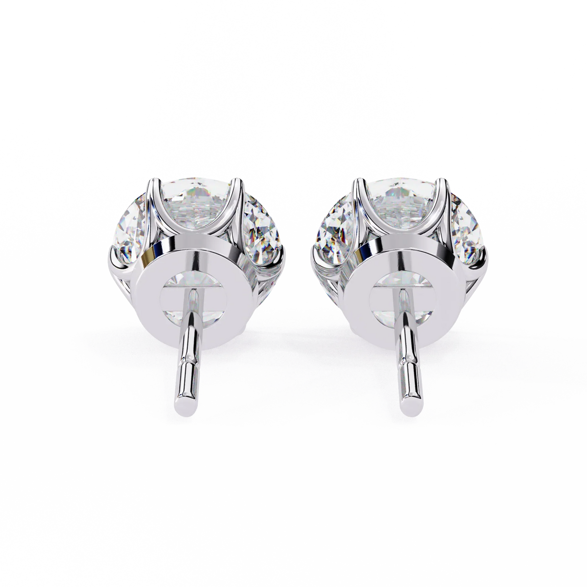 Lustre Round Lab Grown Diamond Studs - Ophiratbf