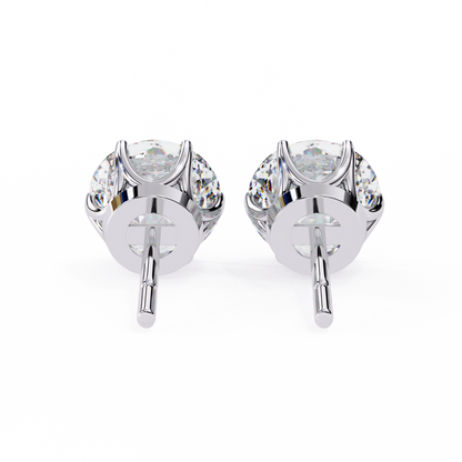 Lustre Round Lab Grown Diamond Studs