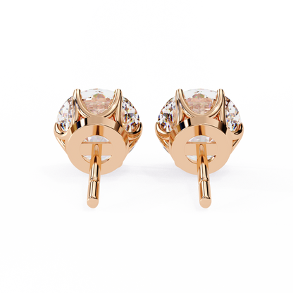Lustre Round Lab Grown Diamond Studs