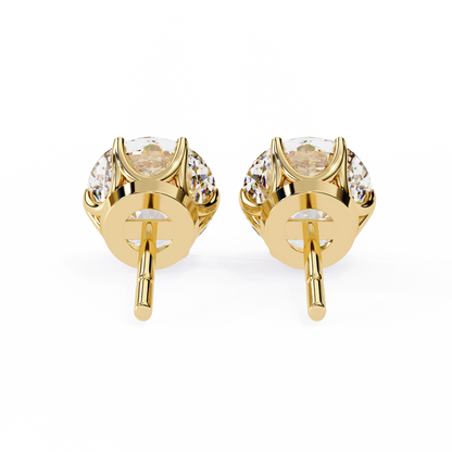 Lustre Round Lab Grown Diamond Studs