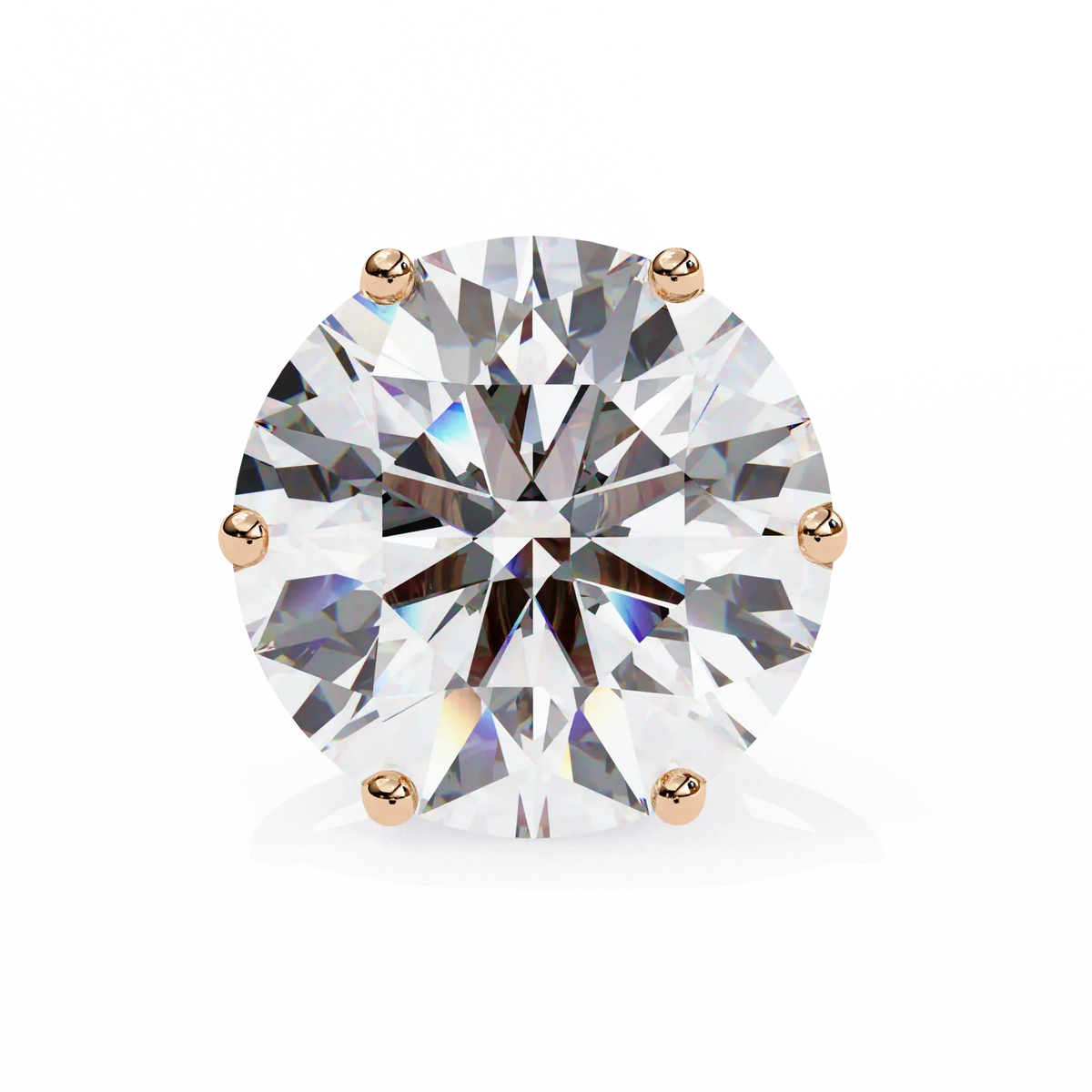 Lustre Round Lab Grown Diamond Studs - Ophiratbf