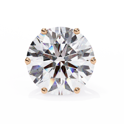 Lustre Round Lab Grown Diamond Studs