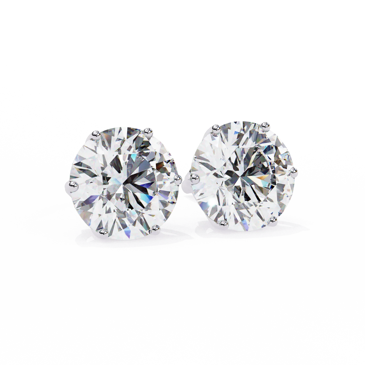 Lustre Round Lab Grown Diamond Studs - Ophiratbf
