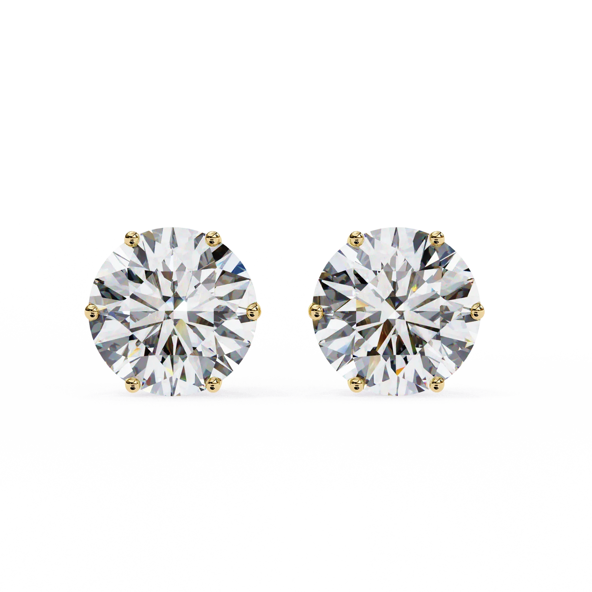 Lustre Round Lab Grown Diamond Studs - Ophiratbf