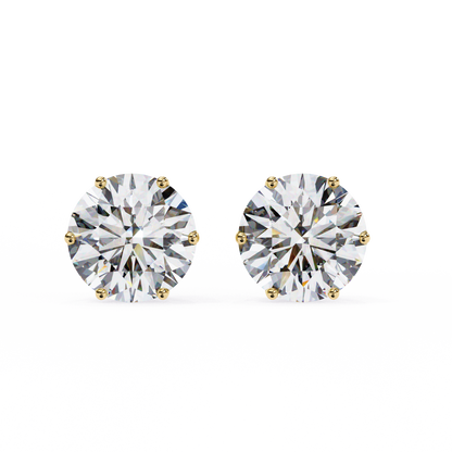 Lustre Round Lab Grown Diamond Studs