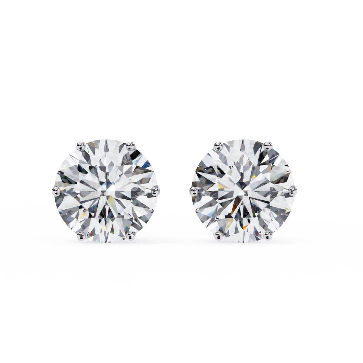 Lustre Round Lab Grown Diamond Studs - Ophiratbf