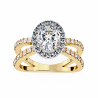 Aurelia Lab Grown Diamond Oval Infinity Halo Ring - Ophiratbf
