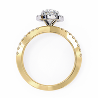 Aurelia Lab Grown Diamond Oval Infinity Halo Ring - Ophiratbf