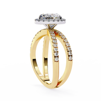 Aurelia Lab Grown Diamond Oval Infinity Halo Ring - Ophiratbf
