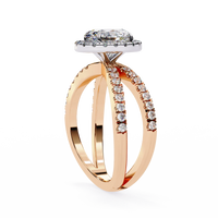 Aurelia Lab Grown Diamond Oval Infinity Halo Ring - Ophiratbf