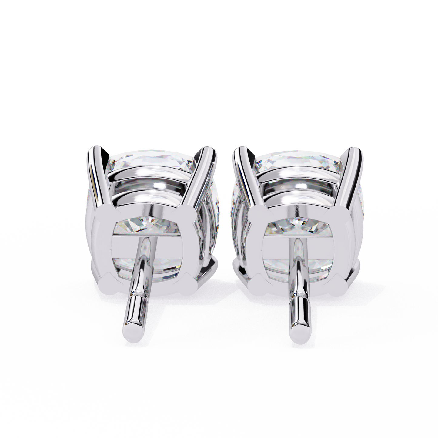 cushion glow lab grown diamond studs