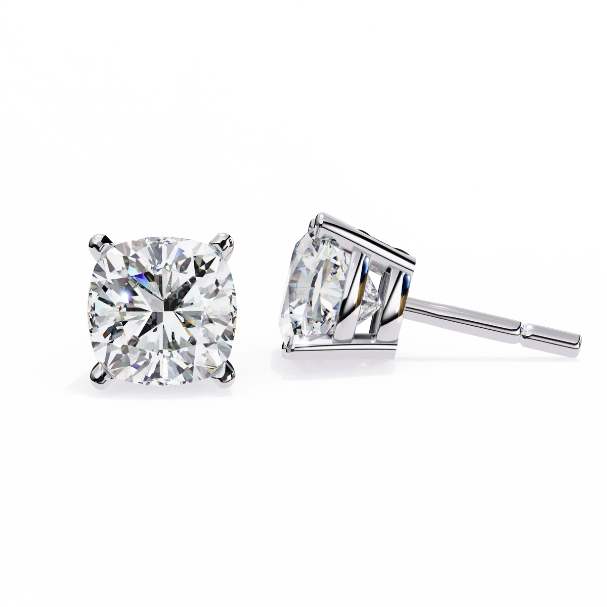 Cushion Glow Lab Grown Diamond Studs - Ophiratbf