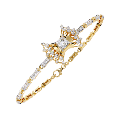 Celestial Princess Cut Lab Grown Diamond Bracelet
