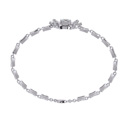 Celestial Princess Cut Lab Grown Diamond Bracelet