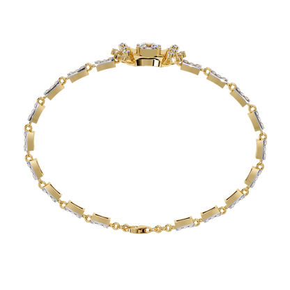 Celestial Princess Cut Lab Grown Diamond Bracelet