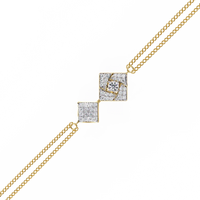 Geometra Dual Motif Lab Grown Diamond Bangle - Ophiratbf