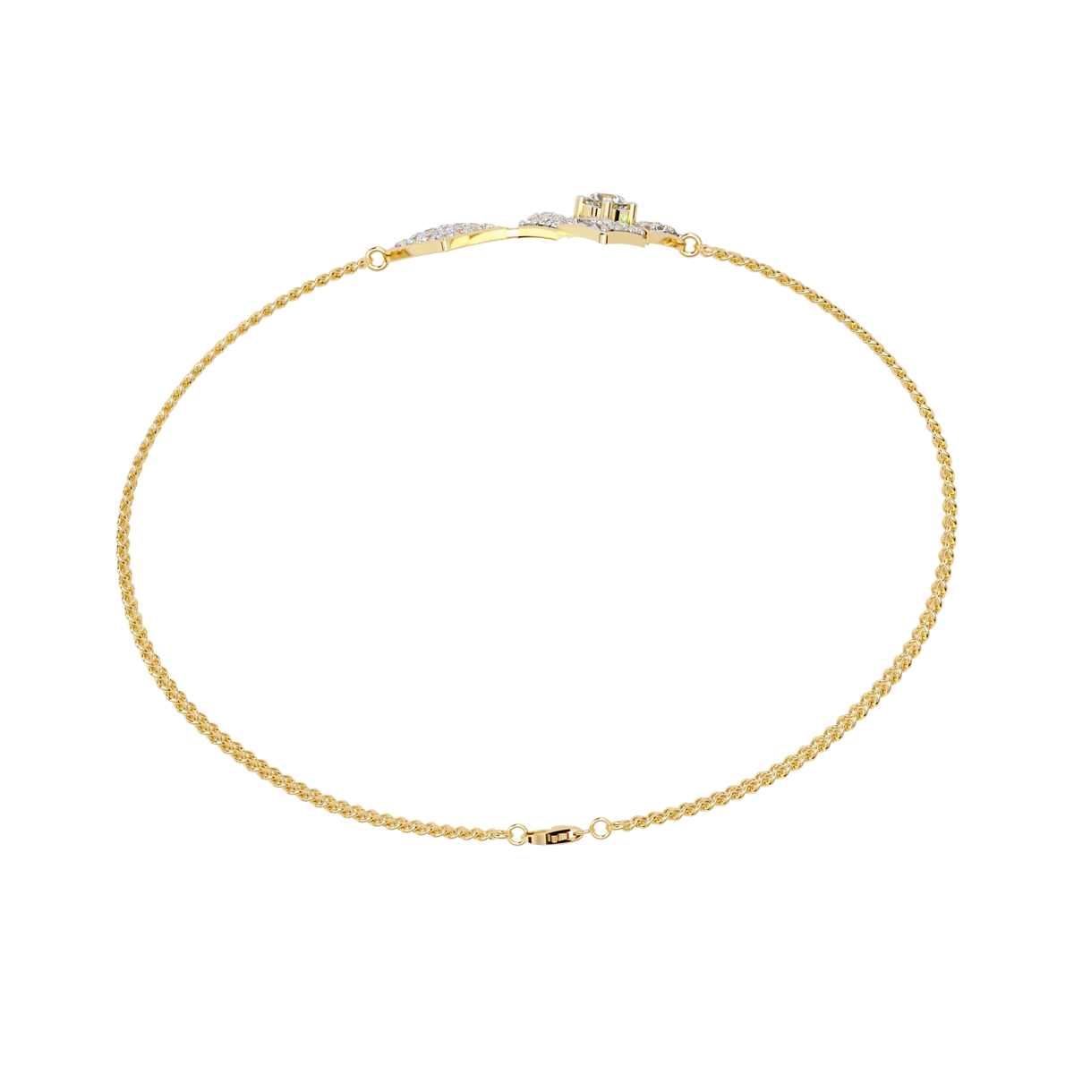 Geometra Dual Motif Lab Grown Diamond Bangle - Ophiratbf