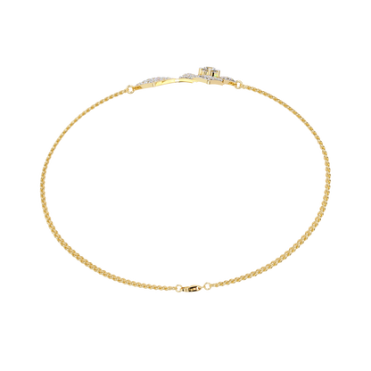 Geometra Dual Motif Lab Grown Diamond Bangle