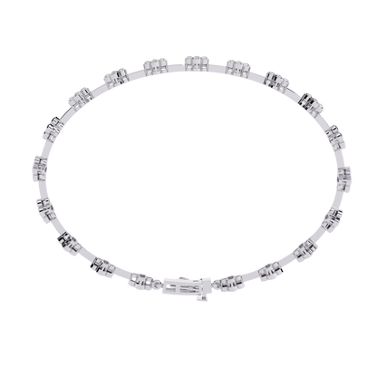 Bloom Cluster Lab Grown Diamond Line Bracelet