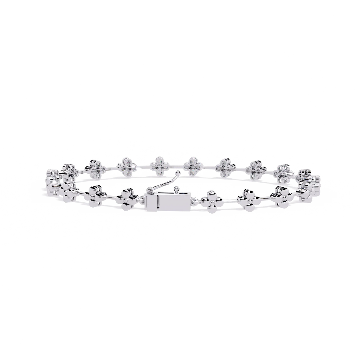Bloom Cluster Lab Grown Diamond Line Bracelet - Ophiratbf