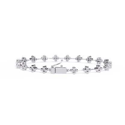 Bloom Cluster Lab Grown Diamond Line Bracelet