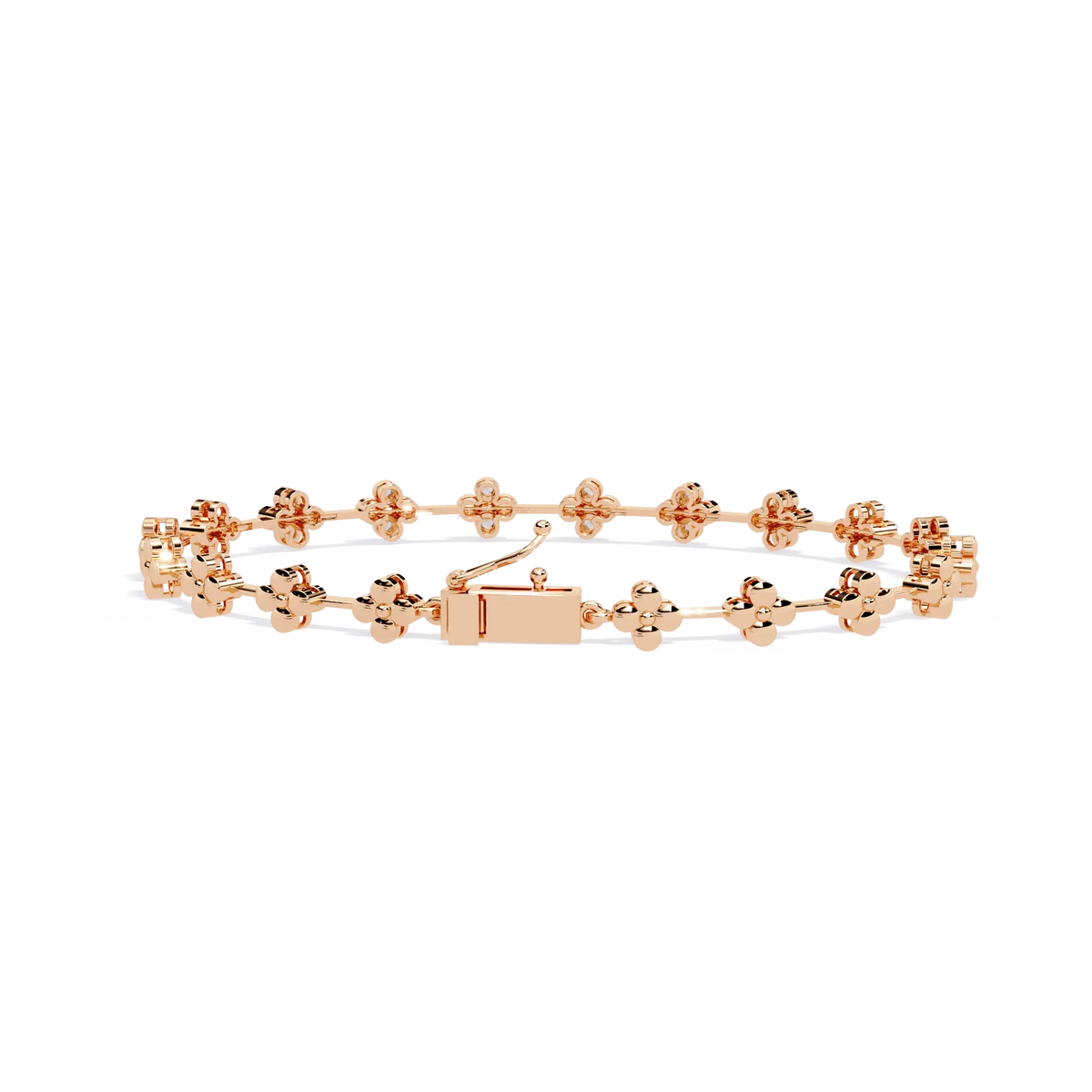 Bloom Cluster Lab Grown Diamond Line Bracelet - Ophiratbf