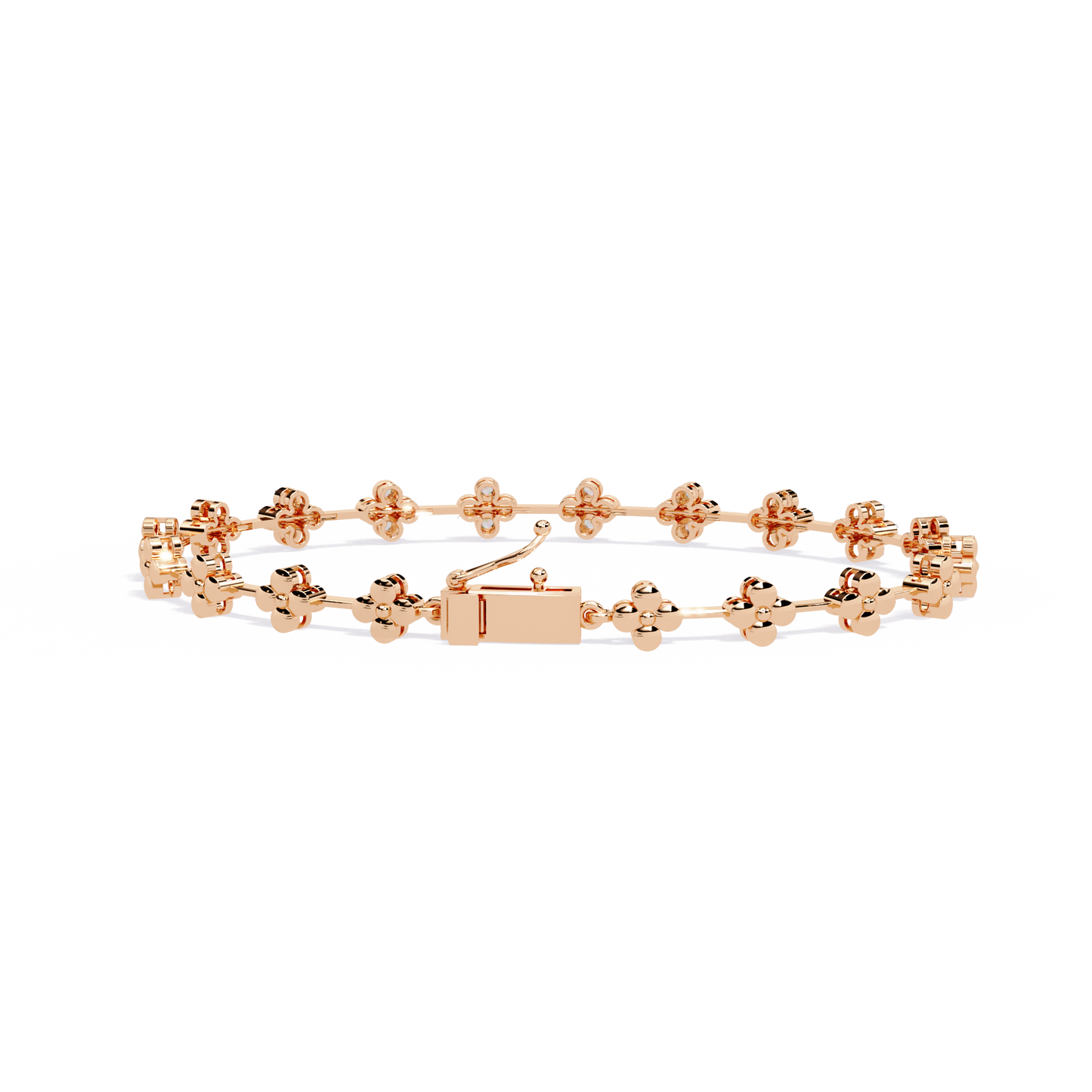 bloom cluster lab grown diamond line bracelet