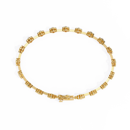 Bloom Cluster Lab Grown Diamond Line Bracelet