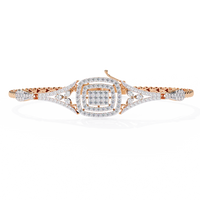 Empress Cushion Halo Lab Grown Diamond Bangle - Ophiratbf