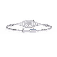 Empress Cushion Halo Lab Grown Diamond Bangle - Ophiratbf