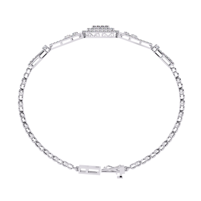 Empress Cushion Halo Lab Grown Diamond Bangle