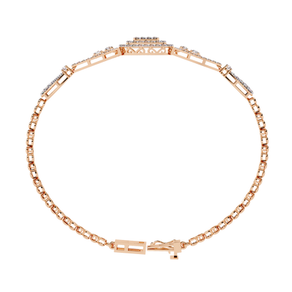Empress Cushion Halo Lab Grown Diamond Bangle