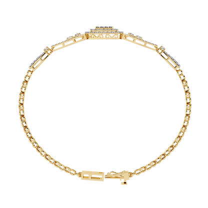 Empress Cushion Halo Lab Grown Diamond Bangle