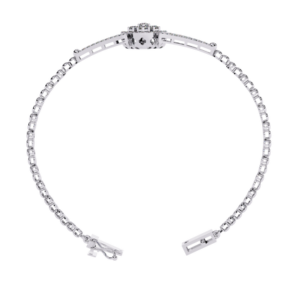 Regal Blossom Lab Grown Diamond Bangle