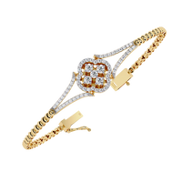 Regal Blossom Lab Grown Diamond Bangle - Ophiratbf
