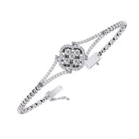 Regal Blossom Lab Grown Diamond Bangle - Ophiratbf