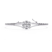 Regal Blossom Lab Grown Diamond Bangle - Ophiratbf