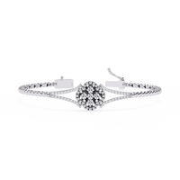 Regal Blossom Lab Grown Diamond Bangle - Ophiratbf