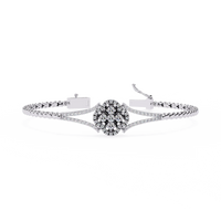 Regal Blossom Lab Grown Diamond Bangle - Ophiratbf