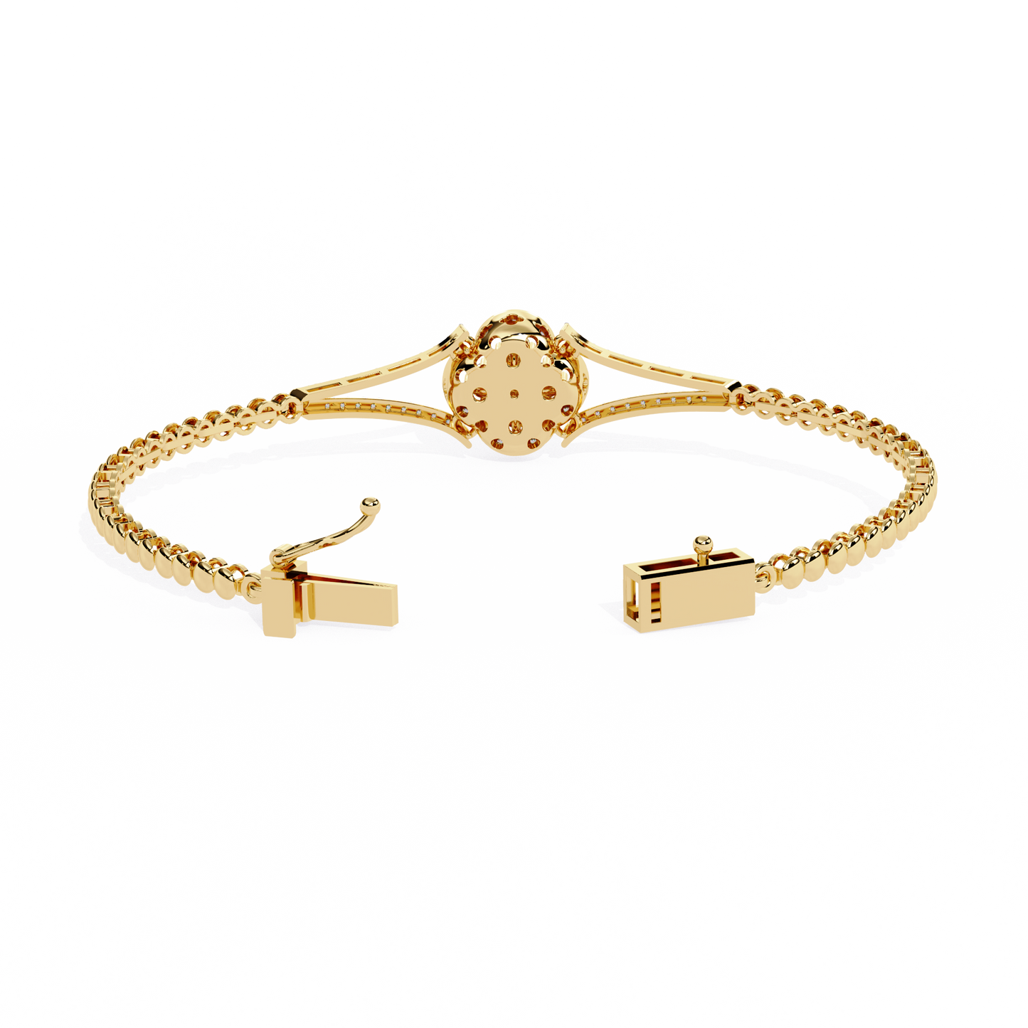 regal blossom lab grown diamond bangle