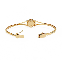 Regal Blossom Lab Grown Diamond Bangle - Ophiratbf