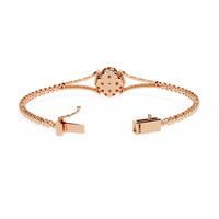 Regal Blossom Lab Grown Diamond Bangle - Ophiratbf