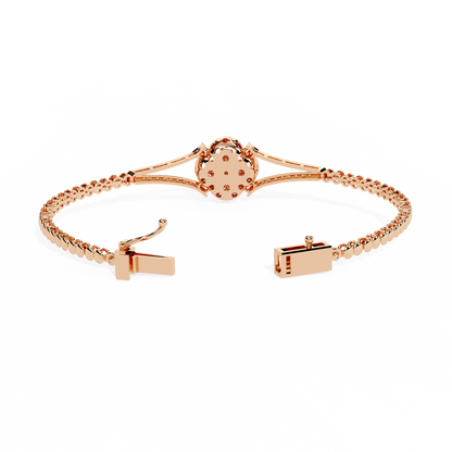 Regal Blossom Lab Grown Diamond Bangle