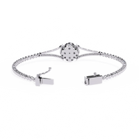 Regal Blossom Lab Grown Diamond Bangle - Ophiratbf