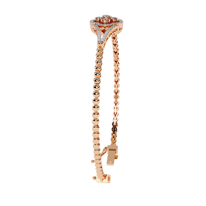 Regal Blossom Lab Grown Diamond Bangle