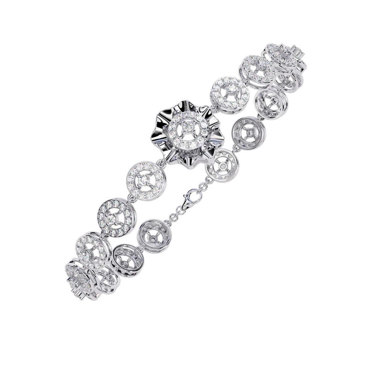Solaris Medallion Lab Grown Diamond Bracelet - Ophiratbf